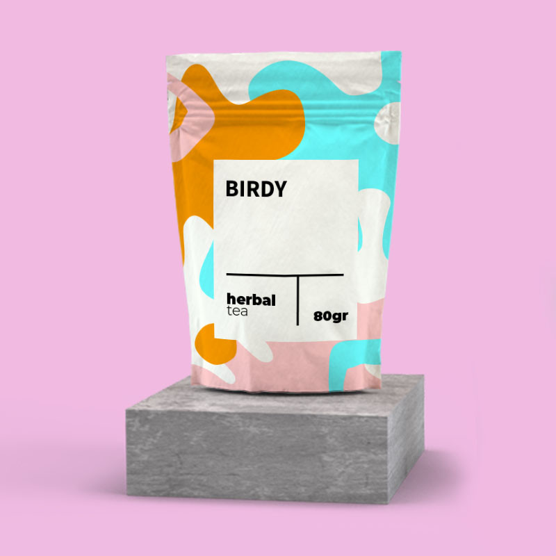 kreativ-tee tee verpackung in einem studio setting